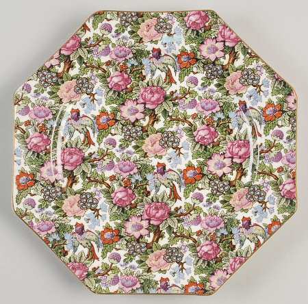 Victoria Octagonal Luncheon Plate by Crown Ducal