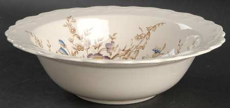 Wilmslow Brown Multicolor 9" Round Vegetable Bowl