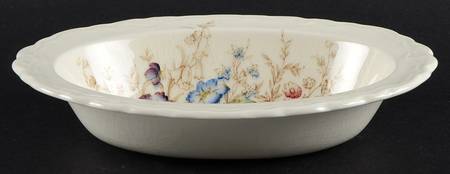 Wilmslow Brown Multicolor 9" Oval Vegetable Bowl
