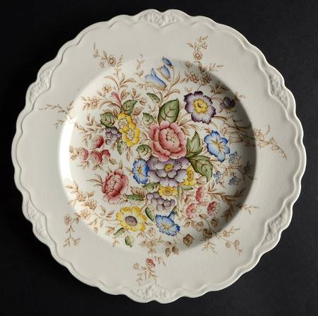 Wilmslow Brown Multicolor Dinner Plate