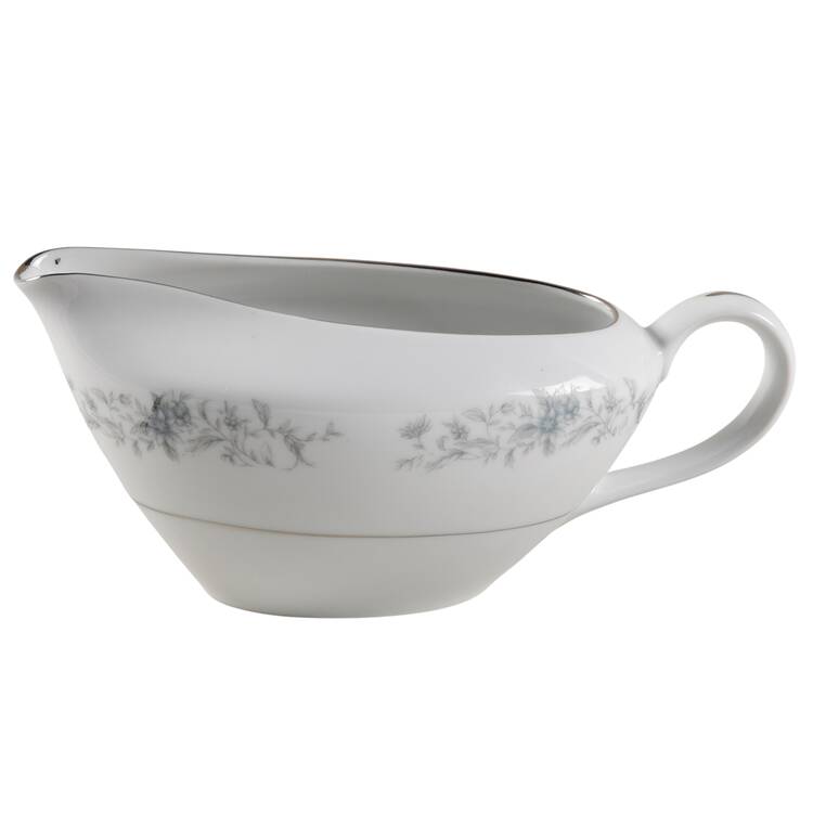 Blue Spray Gravy Boat