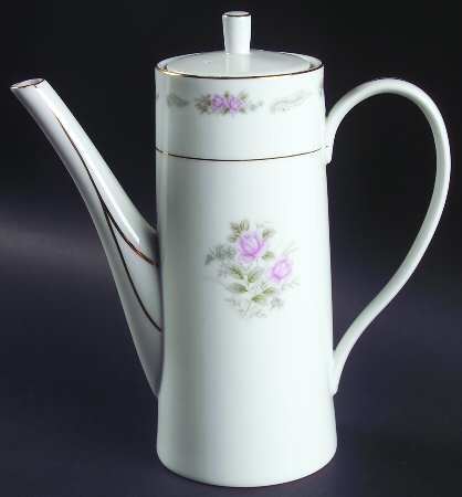 Bridal Rose Coffee Pot & Lid