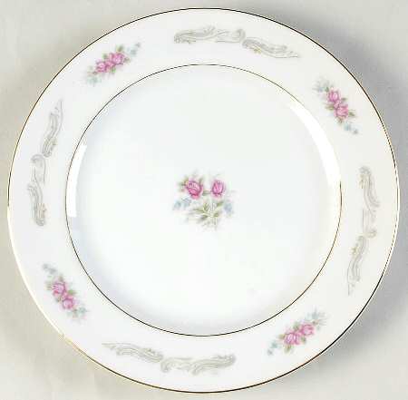 Bridal Rose Salad Plate