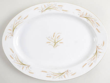 Eternal Wheat 14" Oval Serving Platter