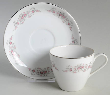 Linda Flat Cup & Saucer Set