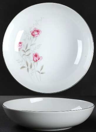 Misty Rose 8" Round Vegetable Bowl