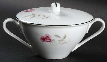 Misty Rose Sugar Bowl & Lid