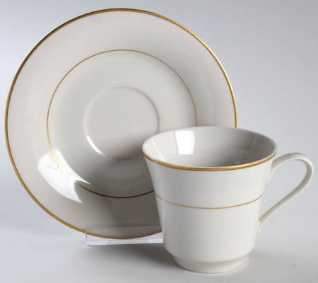 Royal Gold Footed Cup & Saucer Set