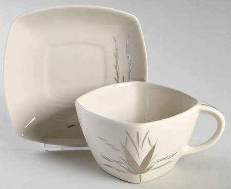 Silver Dawn Flat Cup & Saucer Set