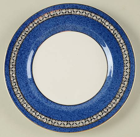 352 Blue Salad Plate