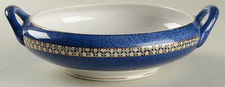 352 Blue Round Vegetable No Lid