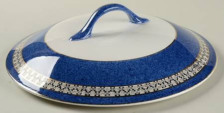 352 Blue Lid for Round Vegetable