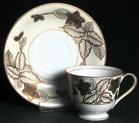 Anniversary Footed Demitasse Cup & Saucer Set