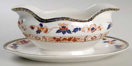 Celestial Gravy Boat with Attached Underplate