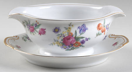 Dresden Gravy Boat with Attached Underplate