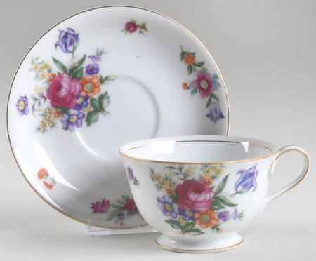 Dresden Footed Cup & Saucer Set