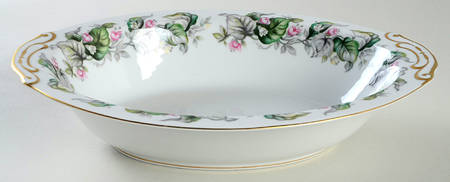 Fairy Blossom 10" Oval Vegetable Bowl