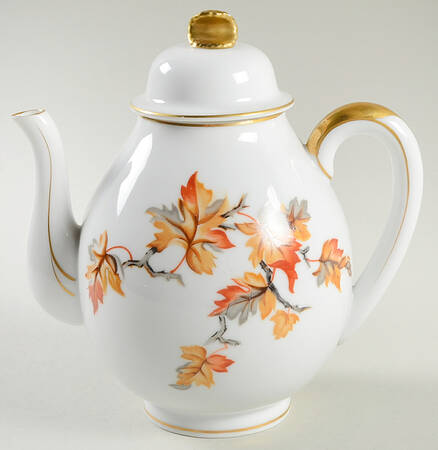 Golden Autumn Teapot & Lid