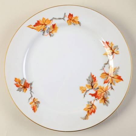 Golden Autumn Luncheon Plate