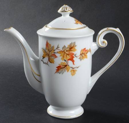 Golden Autumn Coffee Pot & Lid