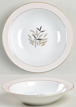 Goodyears (No #, Pink Band) Rim Fruit/Dessert (Sauce) Bowl