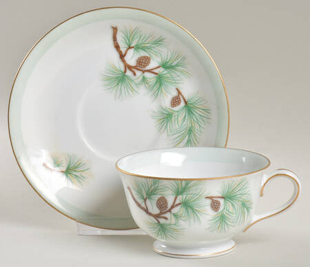 Hakone Footed Cup & Saucer Set