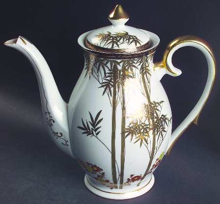 Kutani Coffee Pot & Lid