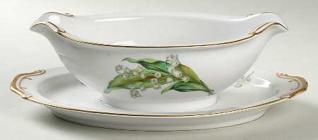 Maytime Gravy Boat with Attached Underplate