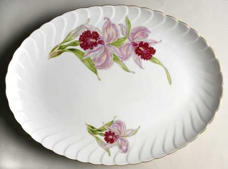 Orchid 16" Oval Serving Platter