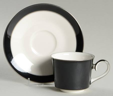 Mystique Flat Demitasse Cup & Saucer Set