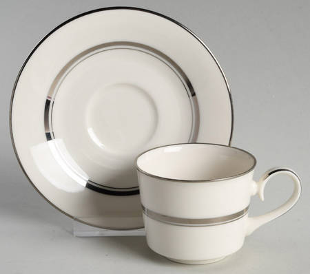Reflections Flat Demitasse Cup & Saucer Set