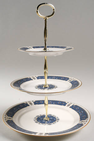 Renaissance 13 7/8"-14 1/4" 3-Tiered Serving Tray(DP,SP,BB) HC