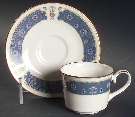 Renaissance Flat Demitasse Cup & Saucer Set by Carico