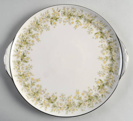 Wild Flower Handled Cake Plate