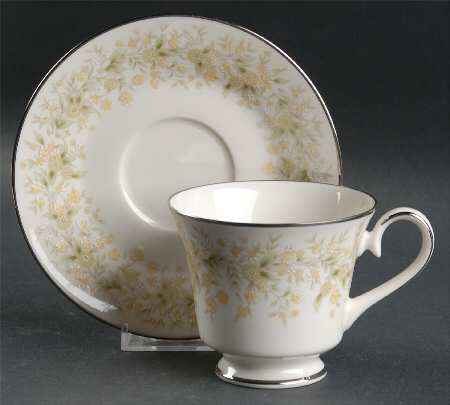 Wild Flower Footed Cup & Saucer Set