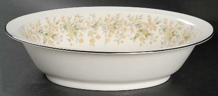 Wild Flower 10" Oval Vegetable Bowl