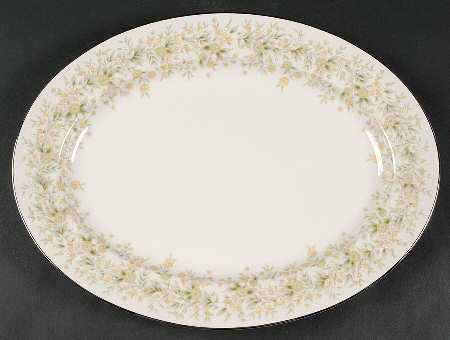 Wild Flower 13" Oval Serving Platter by Carico