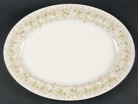 Wild Flower 16" Oval Serving Platter