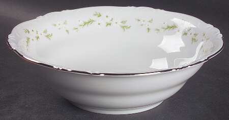 Bridal Wreath 8" Round Vegetable Bowl by Crown Jewel