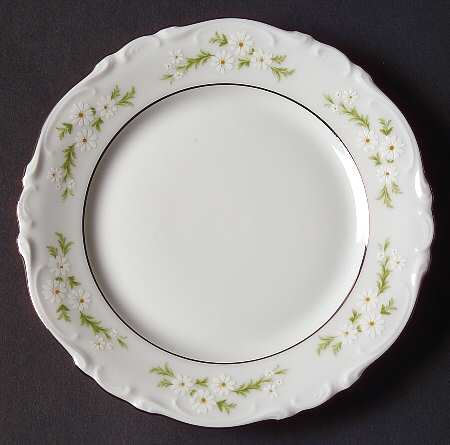 Bridal Wreath Bread & Butter Plate by Crown Jewel