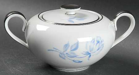 Candlelight Rose Sugar Bowl & Lid
