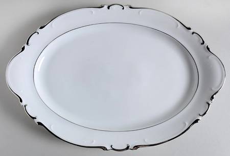 Elegance (Scroll Rim) 14" Oval Serving Platter