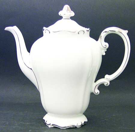 Elegance (Scroll Rim) Coffee Pot & Lid
