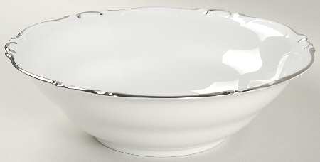 Elegance (Scroll Rim) 8" Round Vegetable Bowl