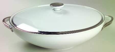 Silver Moon Round Covered Vegetable