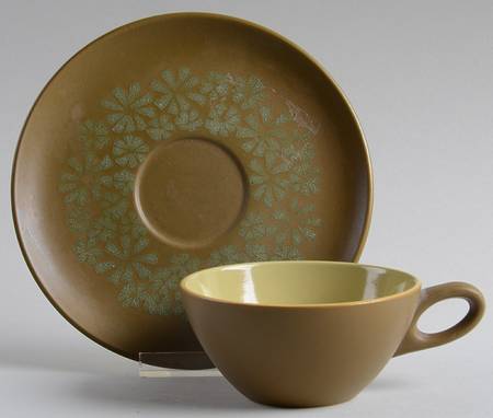 Palm Springs Flat Cup & Saucer Set