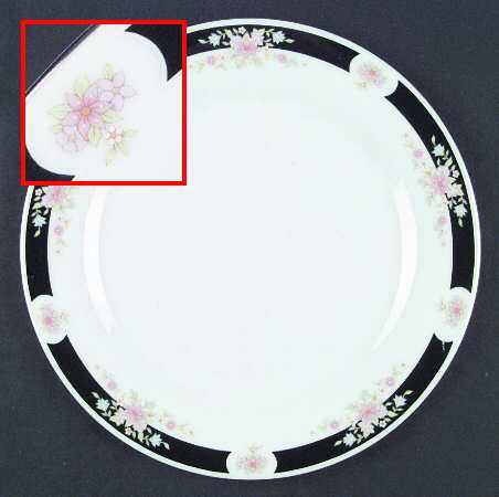 Adriana (Platinum Trim) Dinner Plate