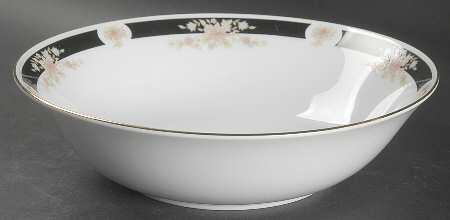 Adriana (Gold Trim) 9" Round Vegetable Bowl