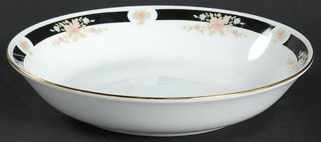 Adriana (Gold Trim) Coupe Soup Bowl