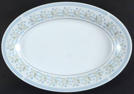 Celeste 14" Oval Serving Platter by Crown Ming